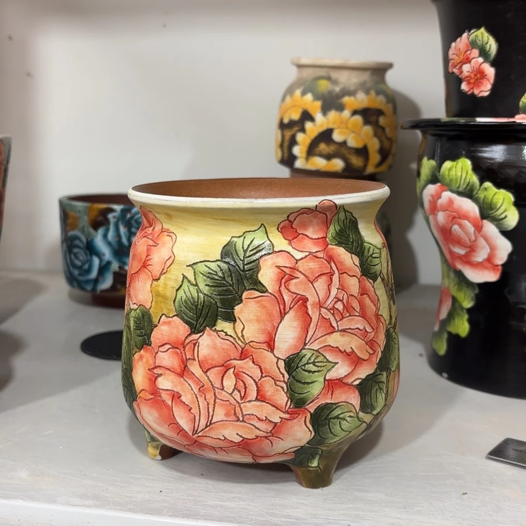 景德镇手绘花盆陶瓷12/13