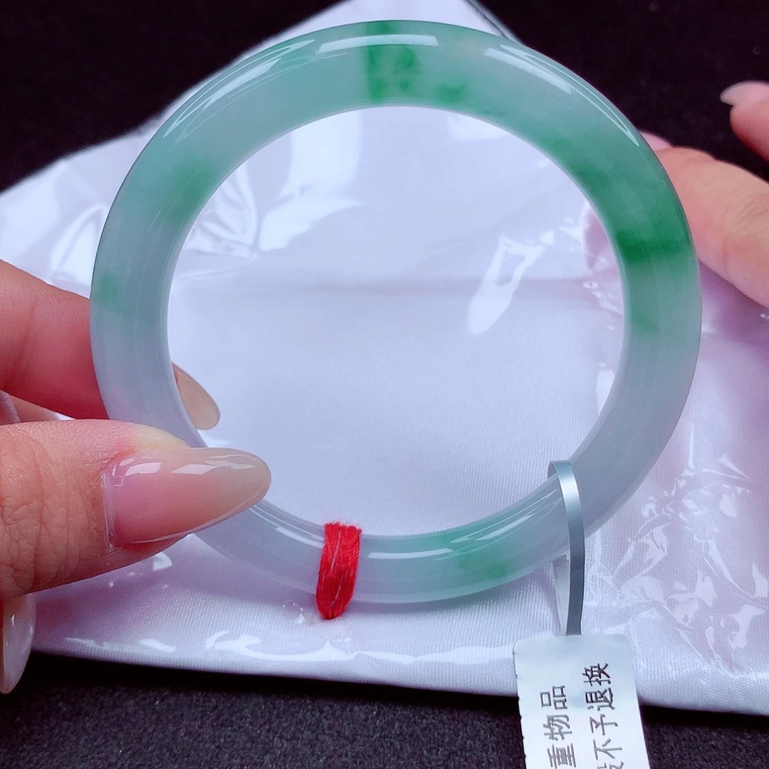 翡翠未镶嵌手镯天然缅甸翡翠A货玉手镯