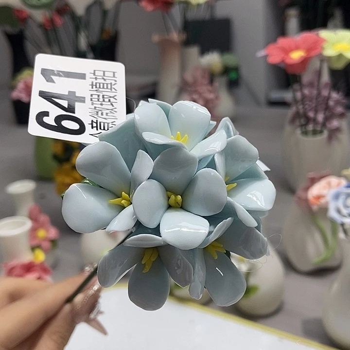 陶瓷纯手工捏花设计