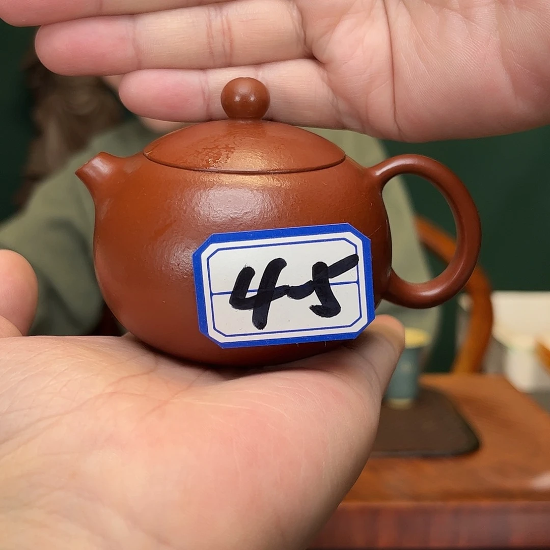 紫砂茶壶朱泥西施