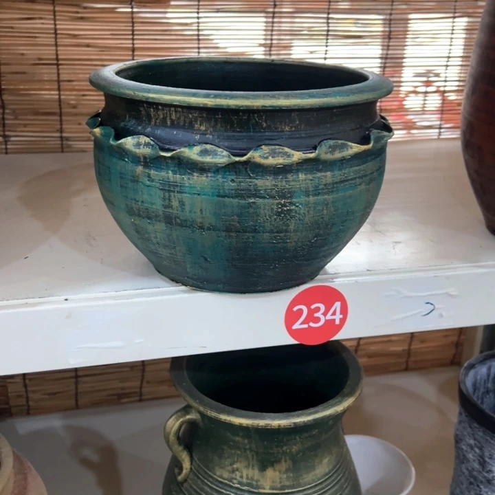 16.8-1高14口20绿金鱼盆