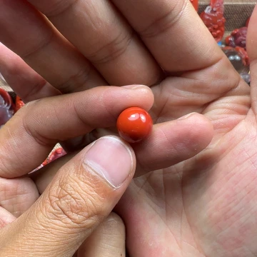 南红玛瑙单珠未镶嵌