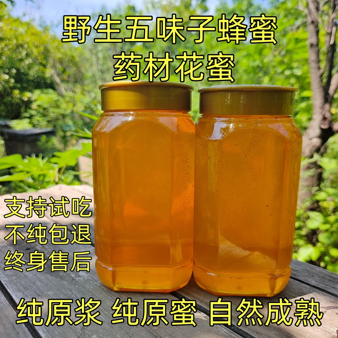 五味子蜂蜜纯原蜜自然成熟42度以上农家自产蜂场直发