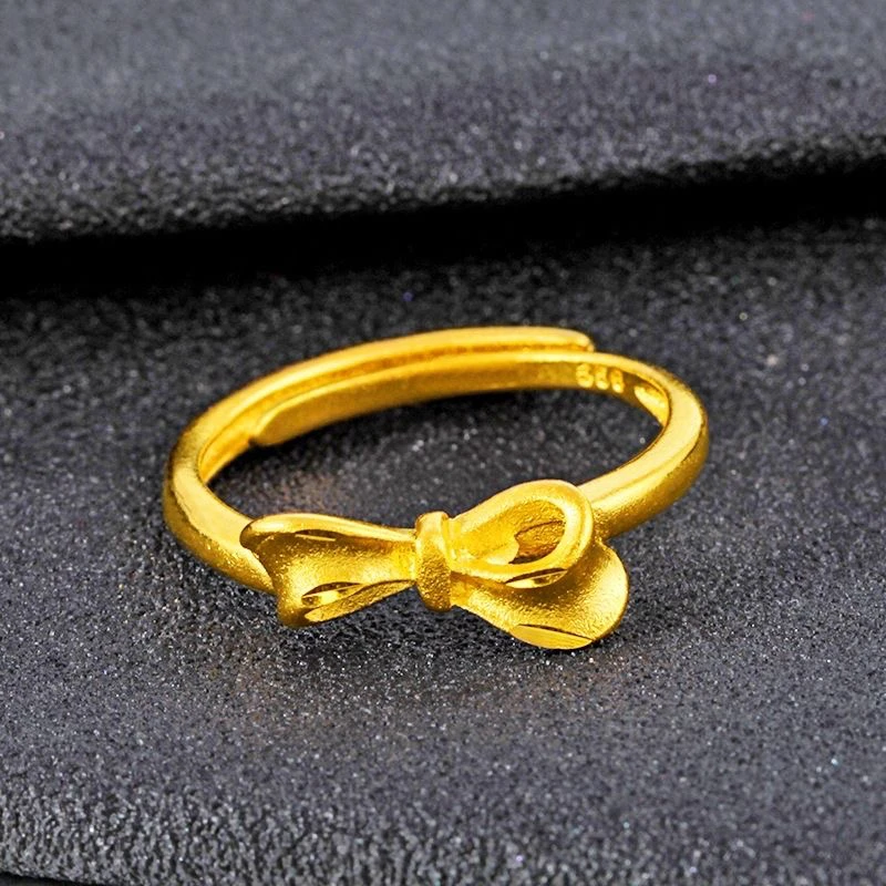 合金戒指 开口小号蝴蝶戒指