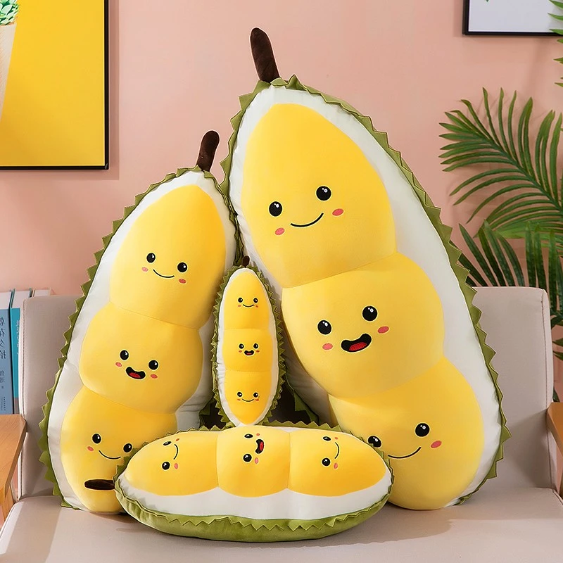 榴莲抱枕女生睡觉夹腿布娃娃玩偶长条毛绒玩具床上可爱玩偶公仔男