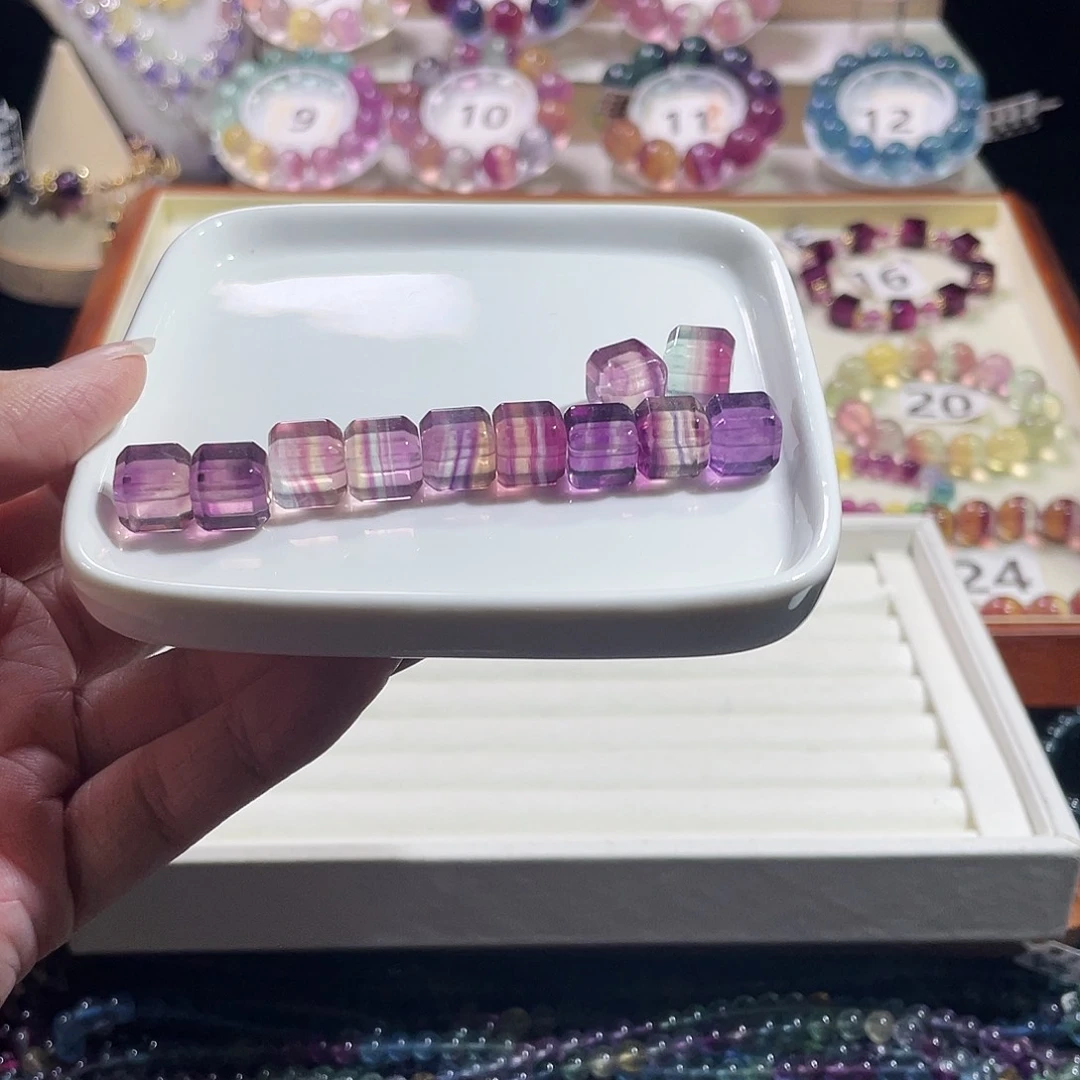 手链未镶嵌萤石熊***、11颗方糖