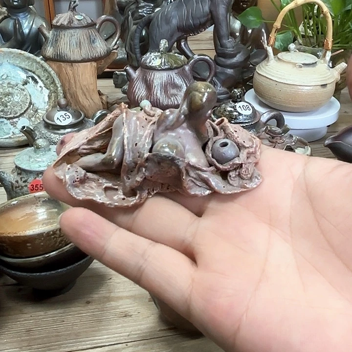 柴烧美女香插 柴烧清仓福利