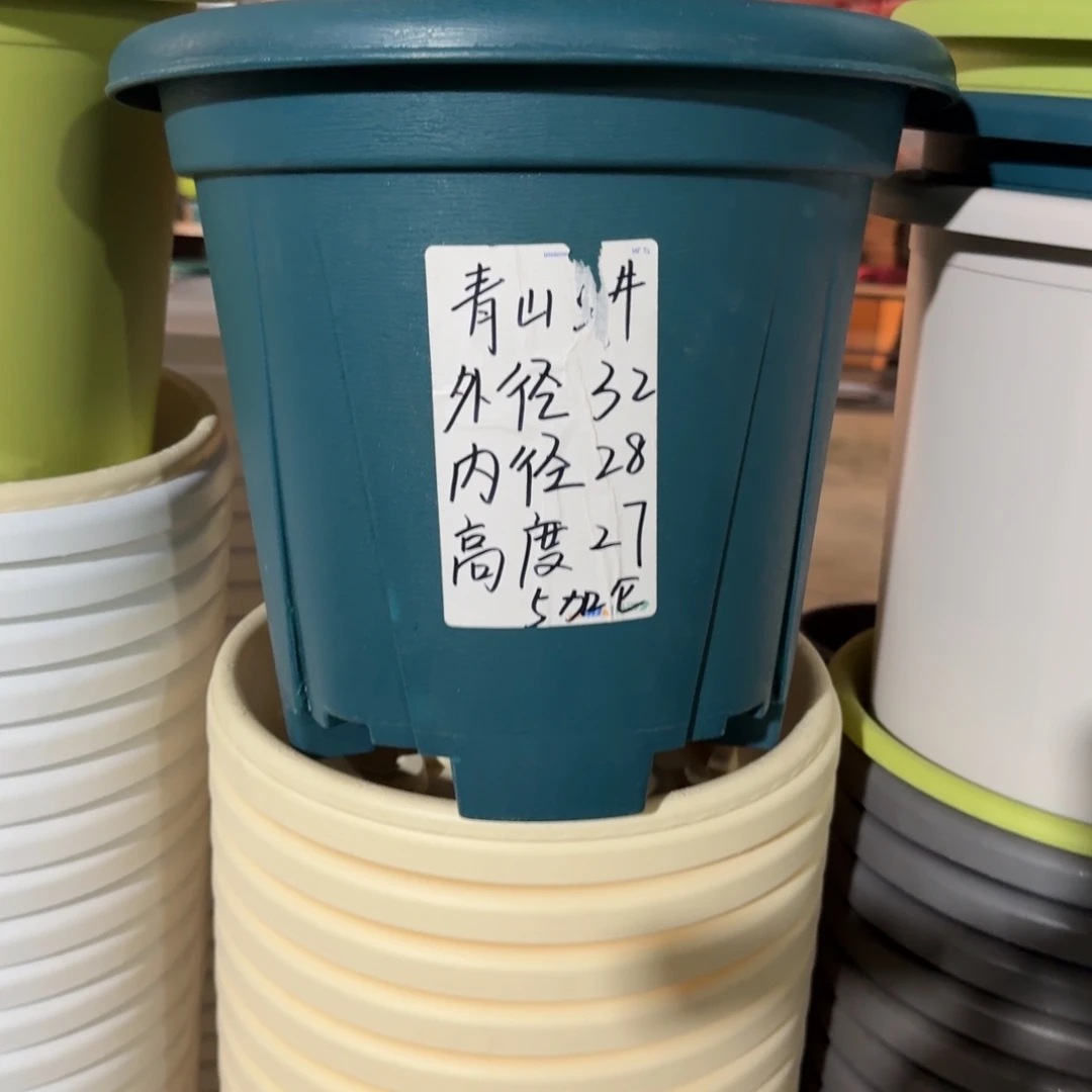 青山5加仑口径32无拖军绿5个