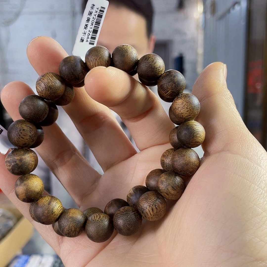 沉香手串棋楠陆河圆珠单圈1.1/10克多样性发一