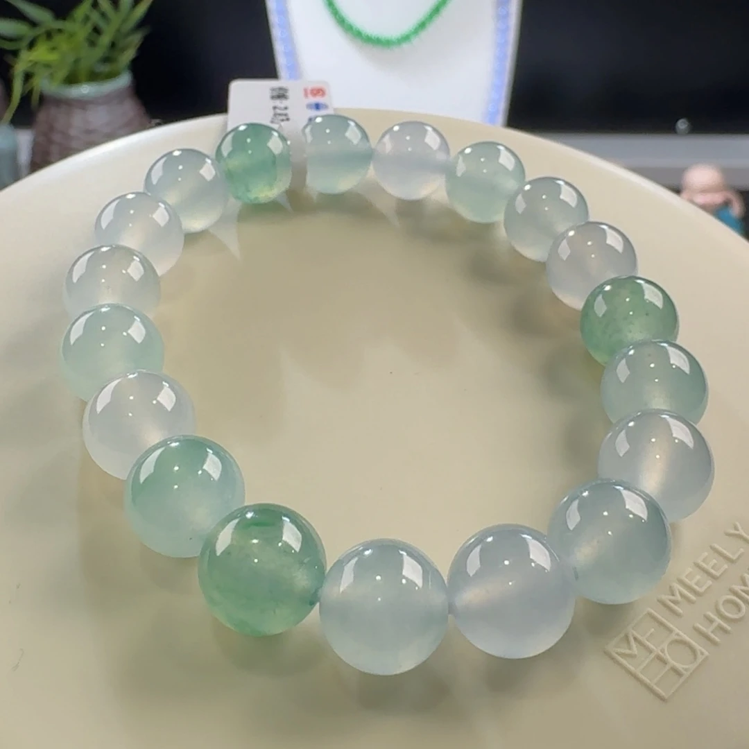 翡翠手链未镶嵌幻彩单圈卡10