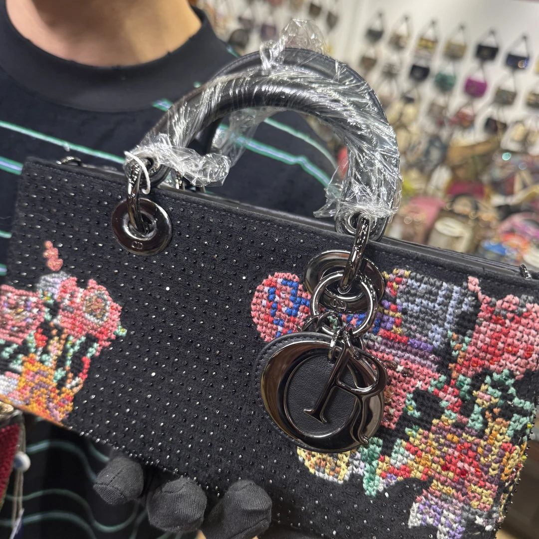 95新 DIOR/迪奥 夏七中古/dior 横版十字绣戴妃