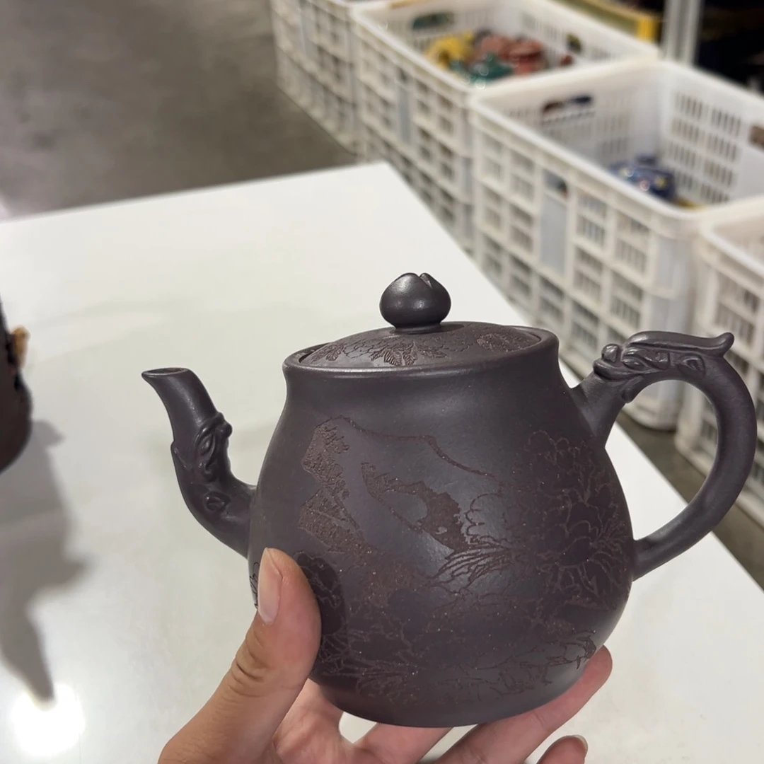 茶壶紫砂老厂紫砂壶一件！