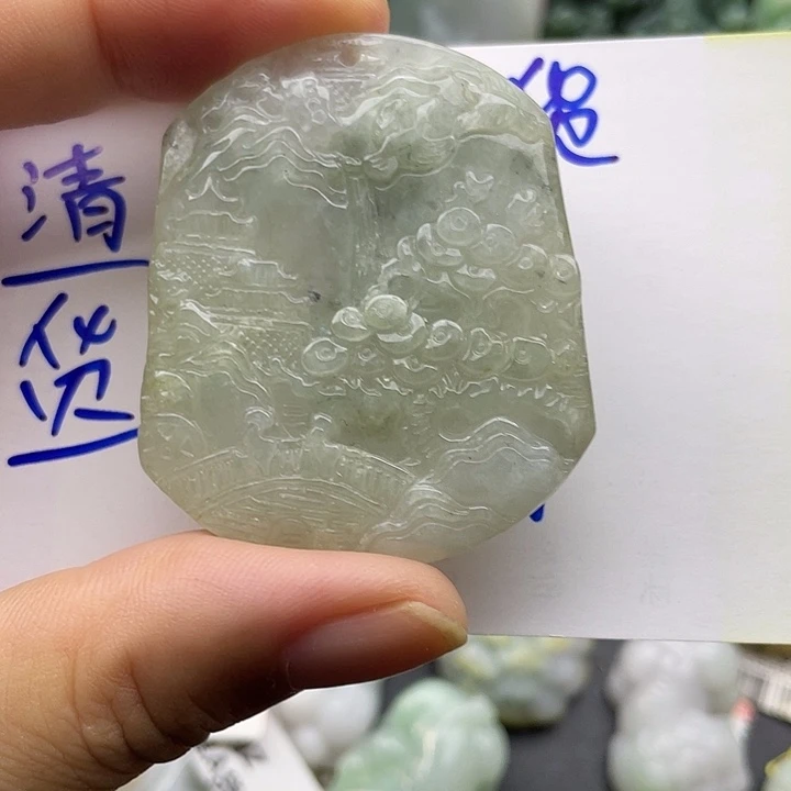 颈饰未镶嵌翡翠天然翡翠