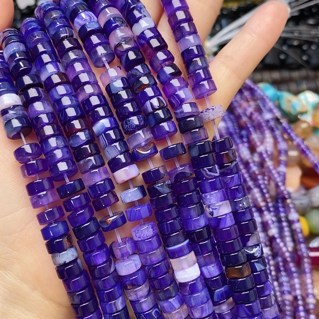 玛瑙/玉髓未镶嵌珠宝半成品卡八玛瑙一条