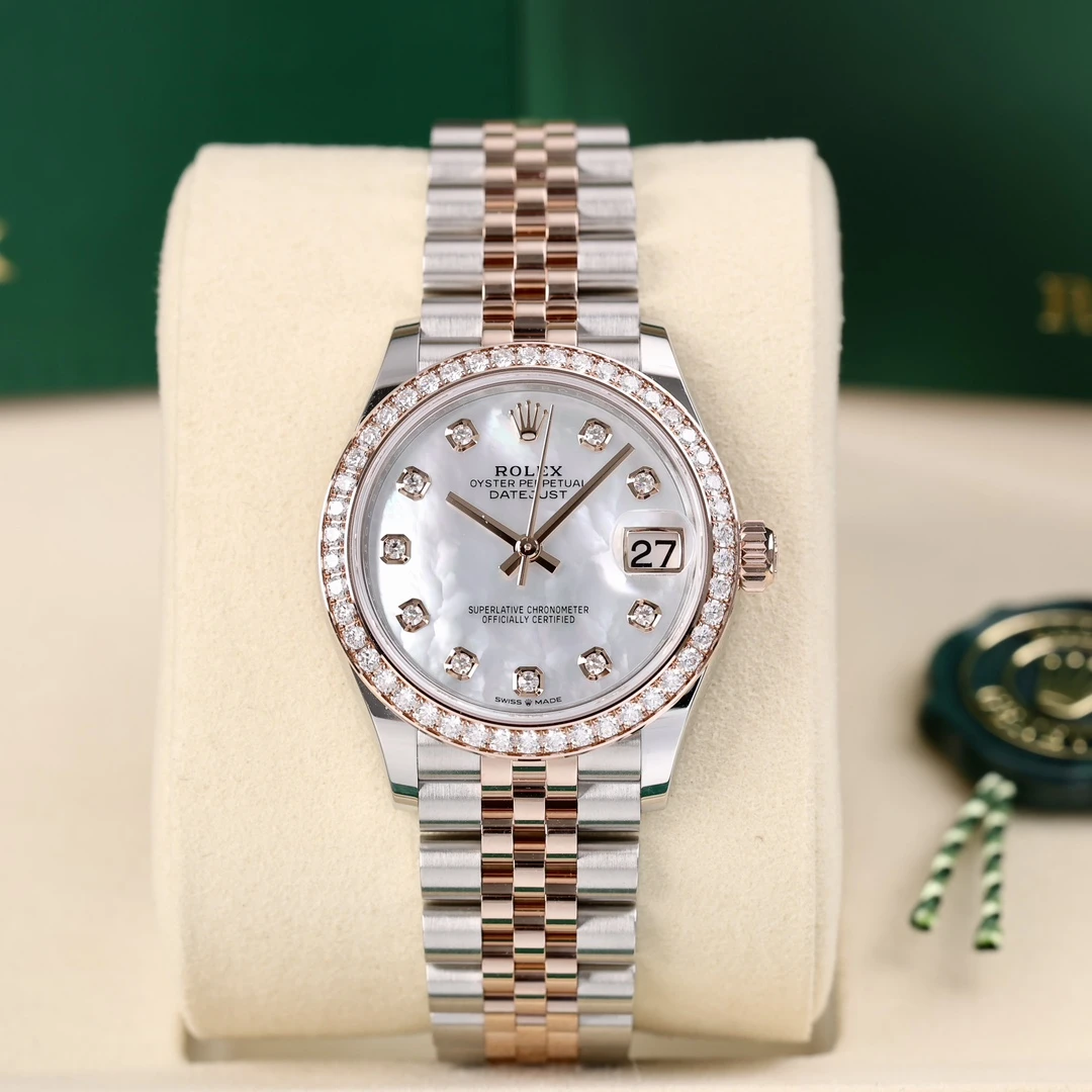 99新 Rolex/劳力士 278381 钻圈 白贝母钻刻 五珠链2025年5月保卡