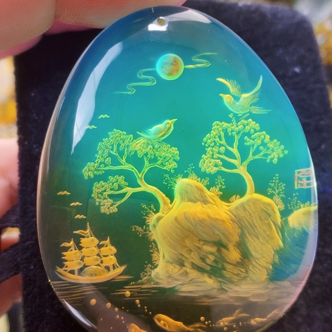 【闪购商品】蓝珀吊坠(不含链)未镶嵌