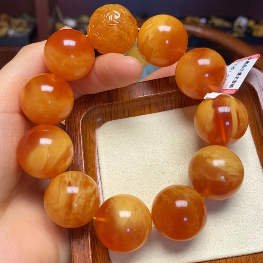 【闪购商品】蜜蜡手链未镶嵌手串