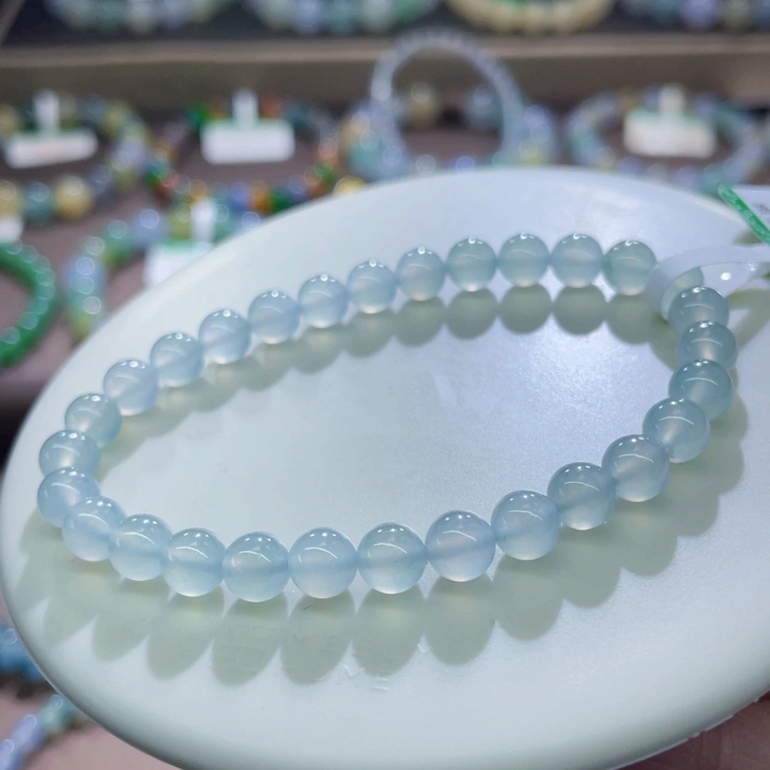 未镶嵌手链翡翠白月光光卡6