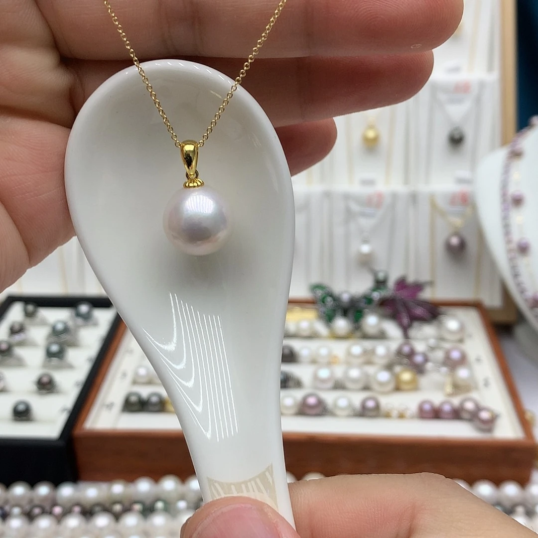 吊坠(赠链)银S925镶嵌淡水珍珠