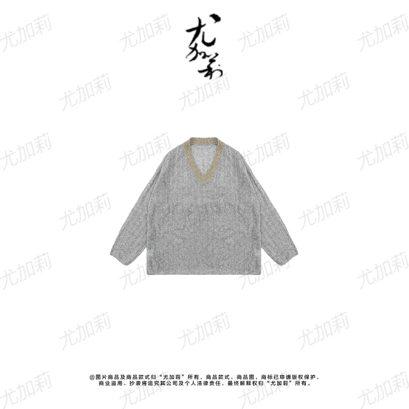 加莉精选【尖货】山羊绒v领针织衫 干洗