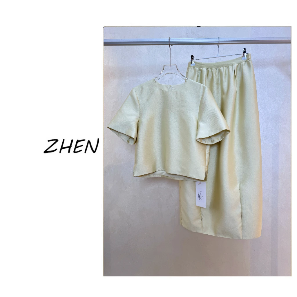 【ZHEN】25K00869 2025新款时尚气质显瘦小众设计师款时尚套装女