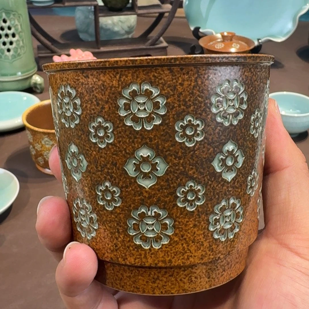 杯龙泉青瓷茶具微瑕