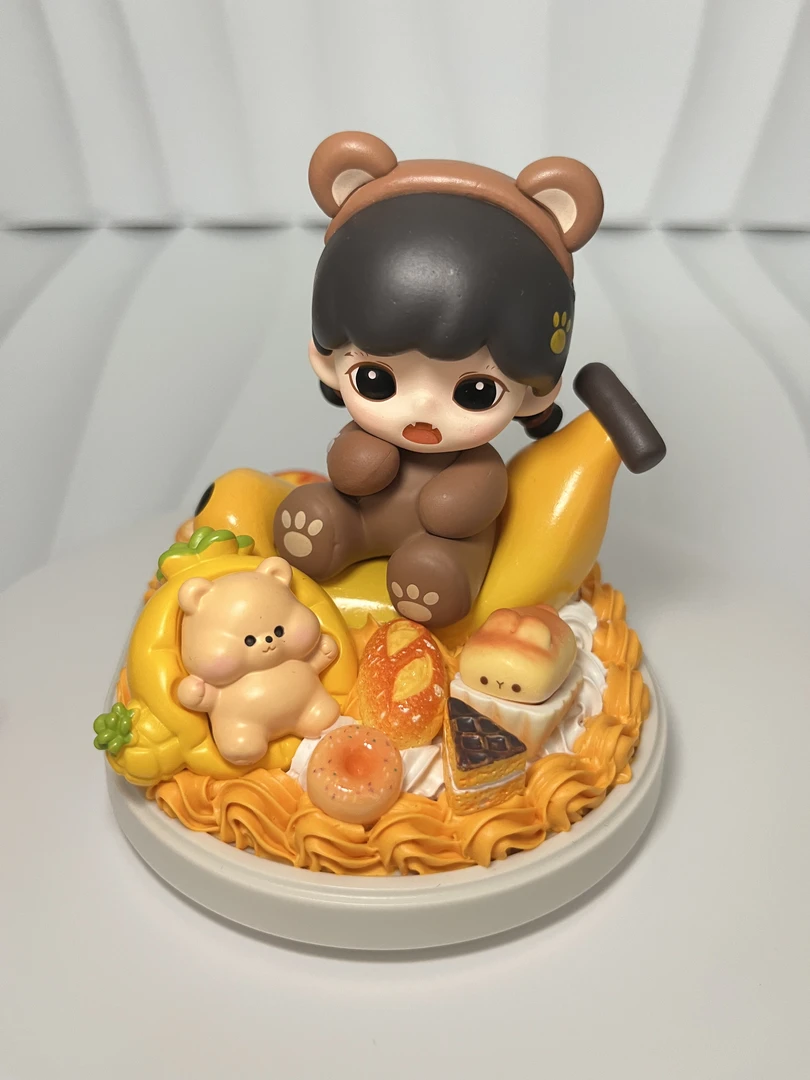 潮玩香蕉妹妹手工DIY奶油胶手机支架创意