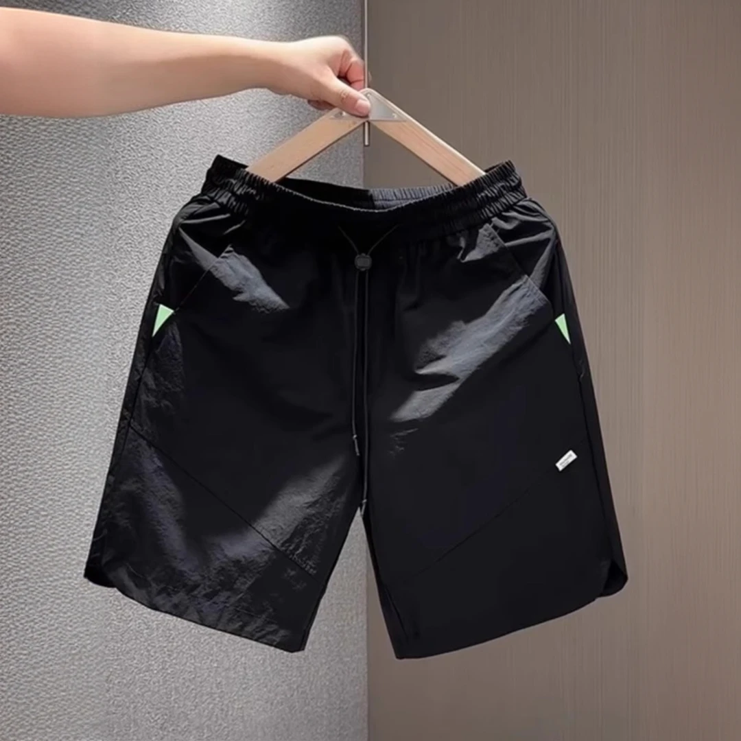 仓石一树轻奢夏季薄款百搭沙滩裤五分裤男士透气速干短裤男款夏季