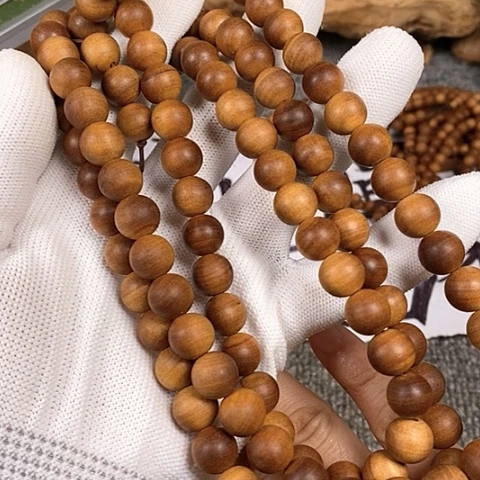 檀香木手串/手链老山檀香黑肉横纹1.0/108沉水