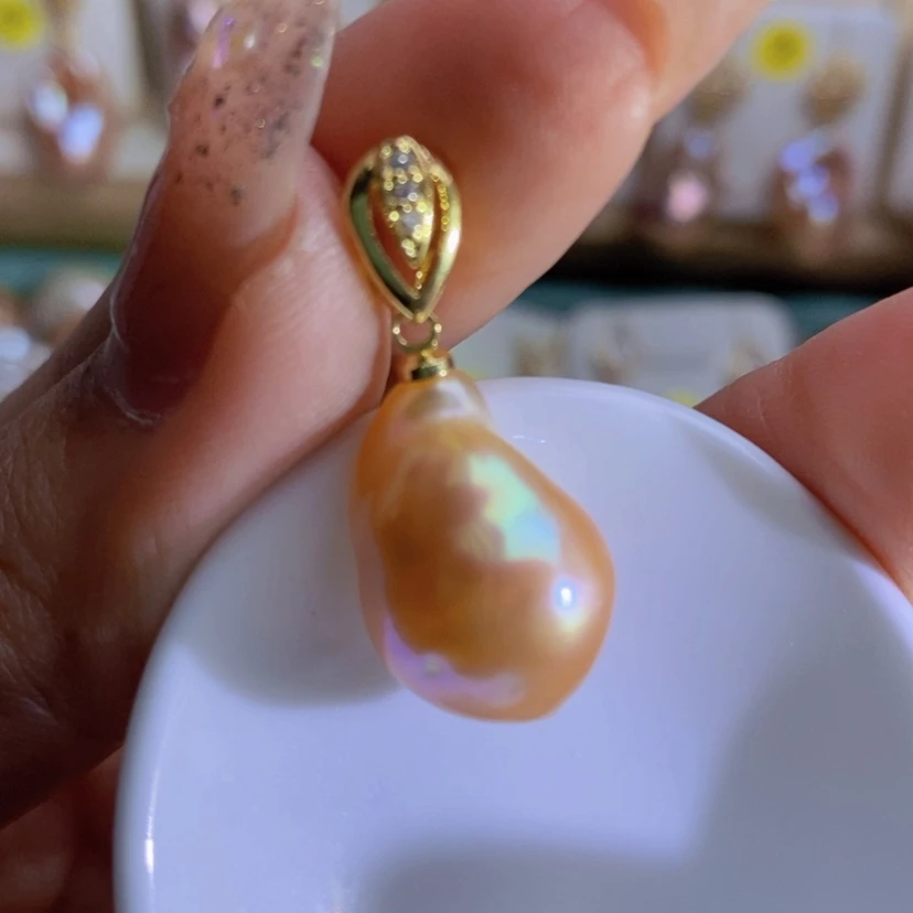 【闪购商品】淡水珍珠天然淡水珍珠（微瑕）合金