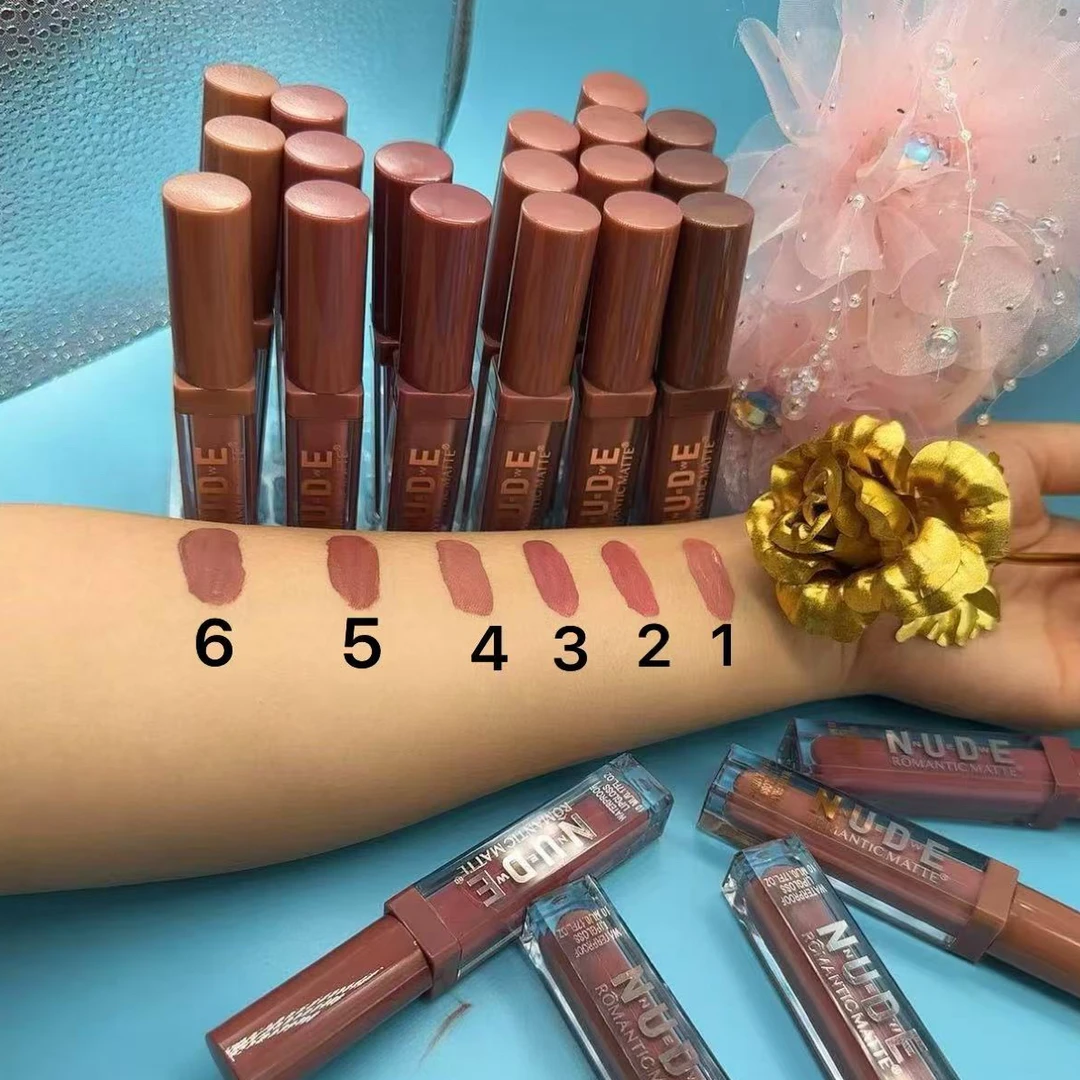 NUDE显白裸唇韩剧哑光色系唇釉不沾杯奶茶口红学生妈生