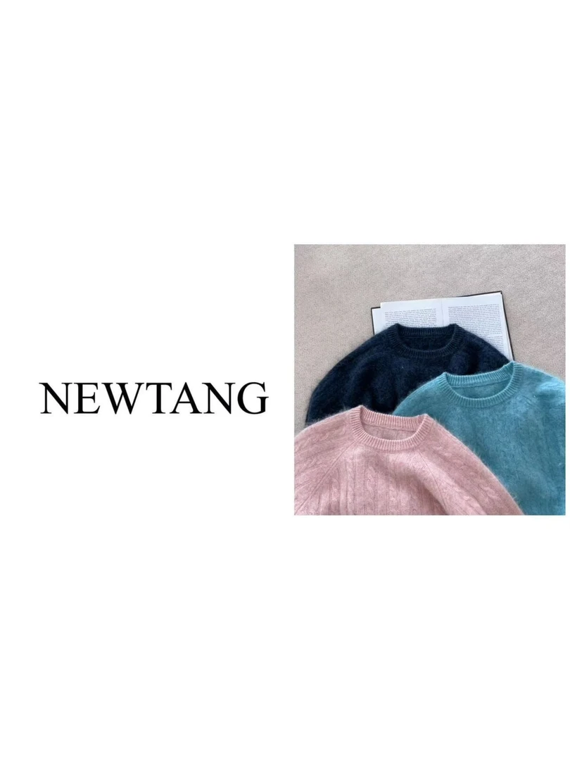 【奢华轻柔】1190 100%羊毛圆领麻花毛衣女高级感长袖软糯针织