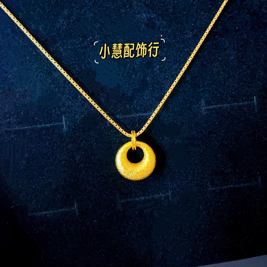 铜合金项链 【小慧家】新中式复古平安扣项链