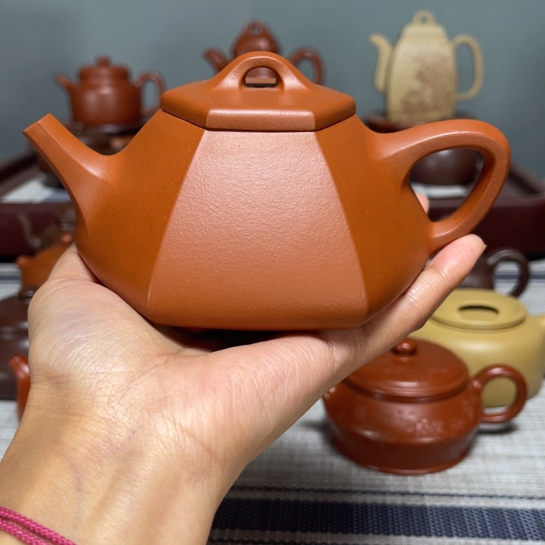 L***L紫砂茶壶全手工六方瓢255cc