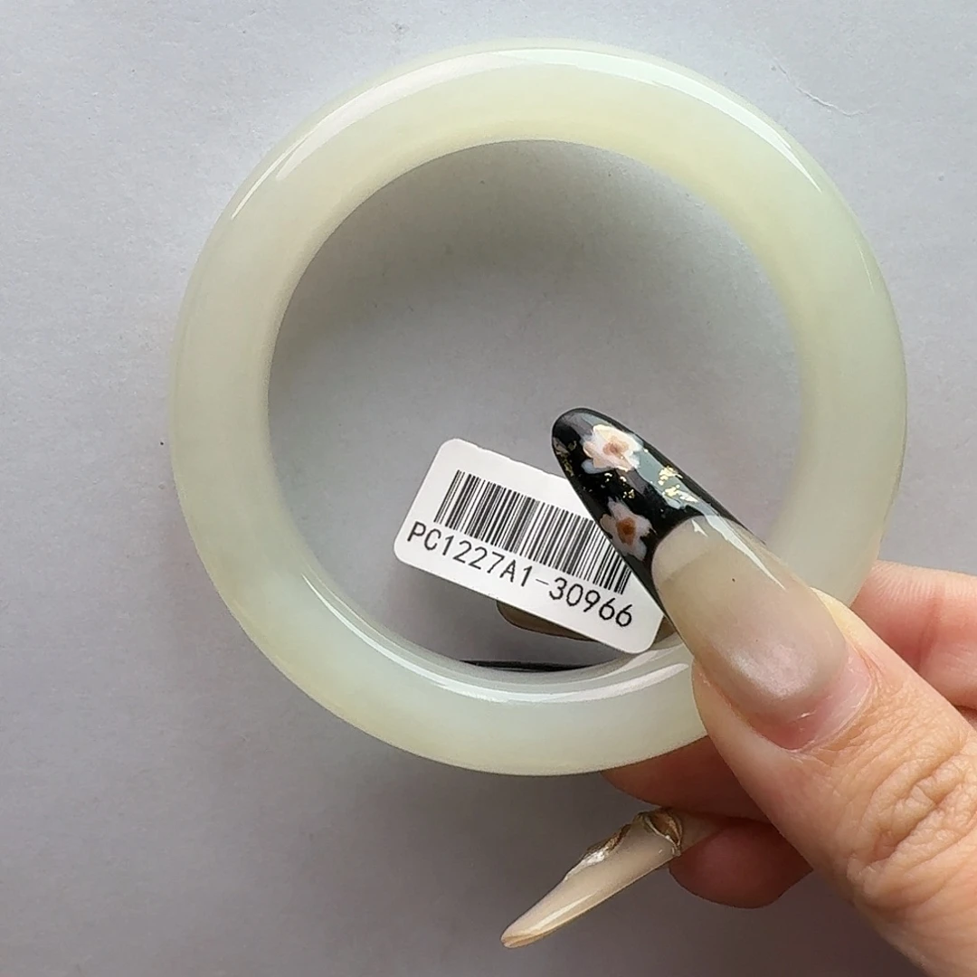 和田玉未镶嵌手镯高冰荔枝冻56