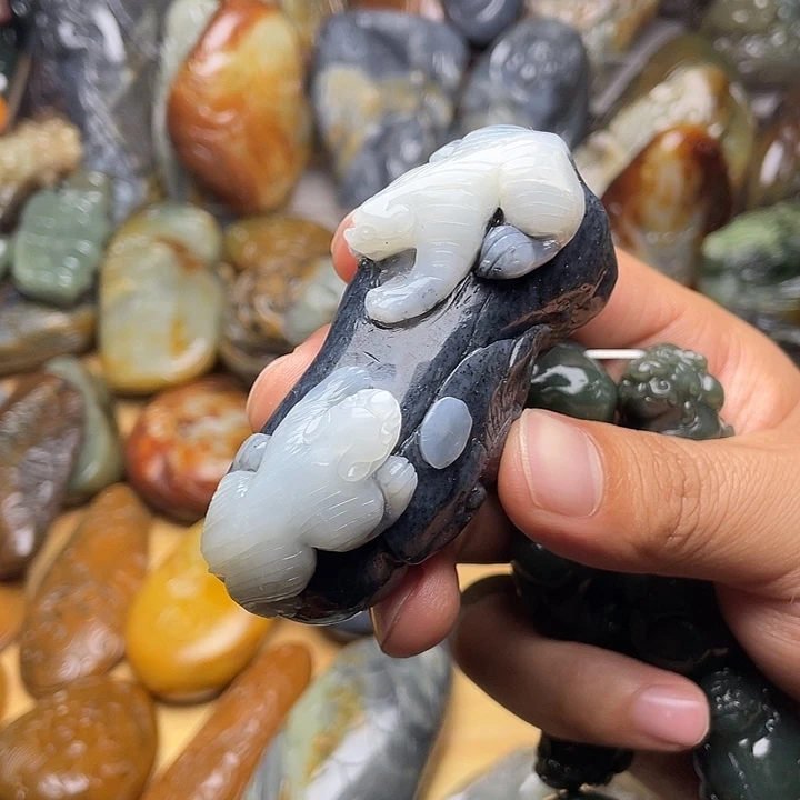 心***印和田玉未镶嵌挂件