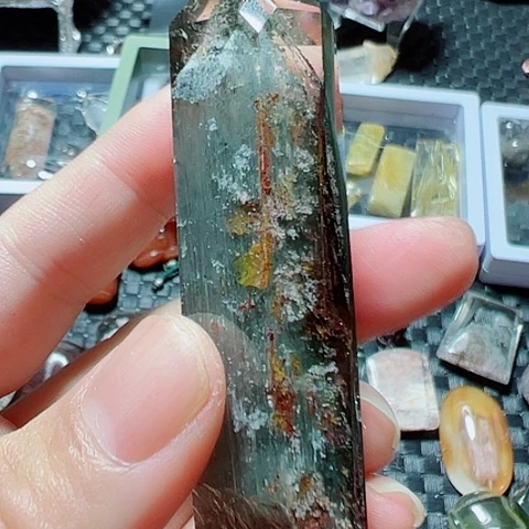 水晶珠宝半成品未镶嵌绿*壳