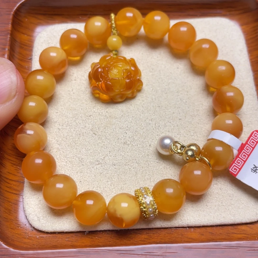 蜜蜡手链未镶嵌手串