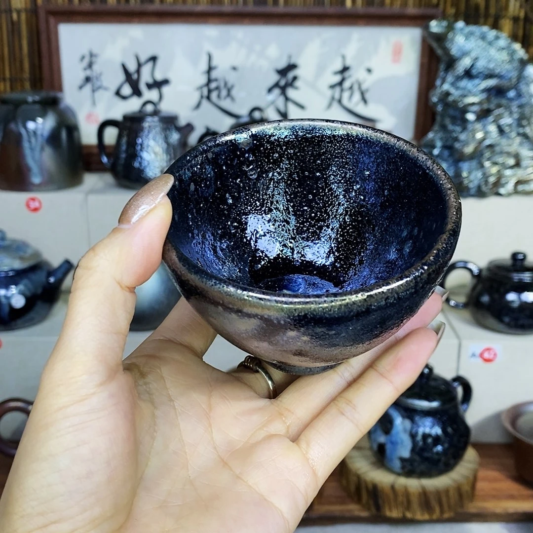 随***d杯云南建水紫陶柴烧杯子