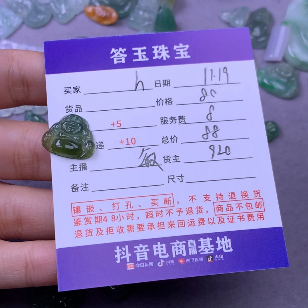 颈饰未镶嵌翡翠h**g