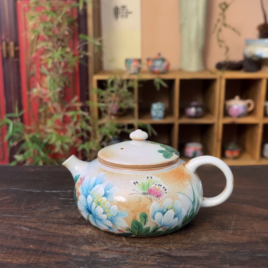 柴烧手工手绘陶瓷