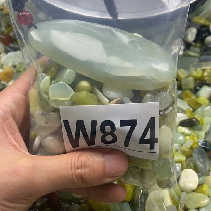 未镶嵌蛇纹石玉鱼缸石