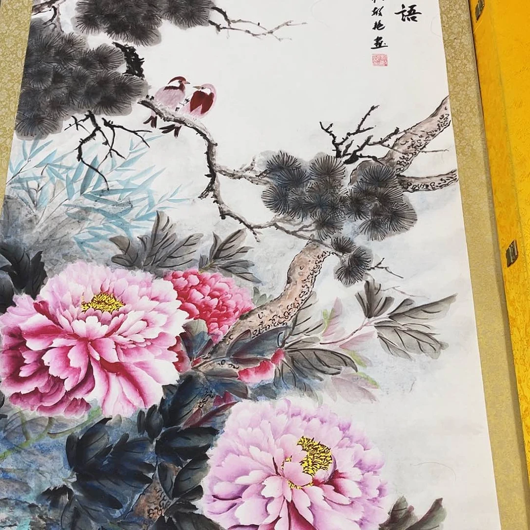 国画w老师手笔手绘作品