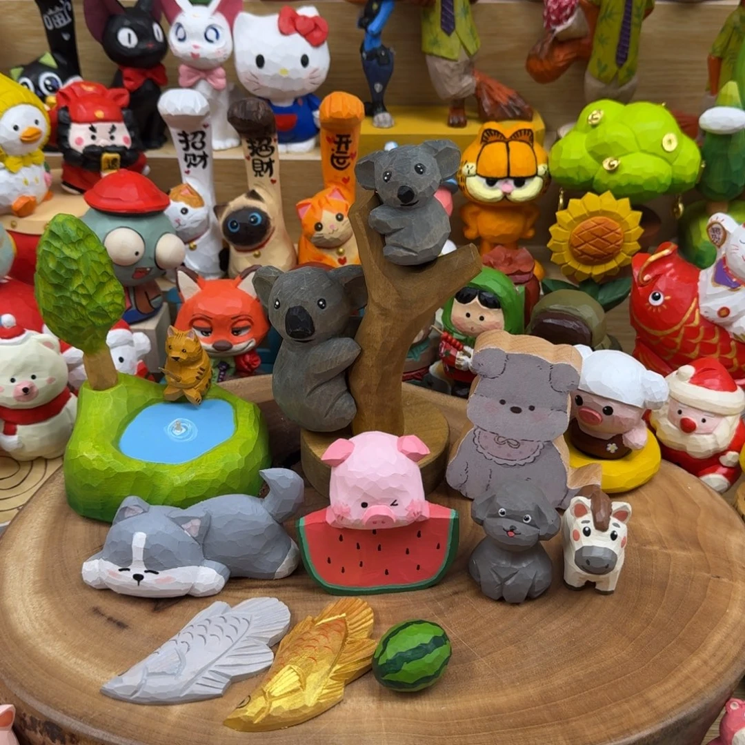 木卷卷木摆件280。