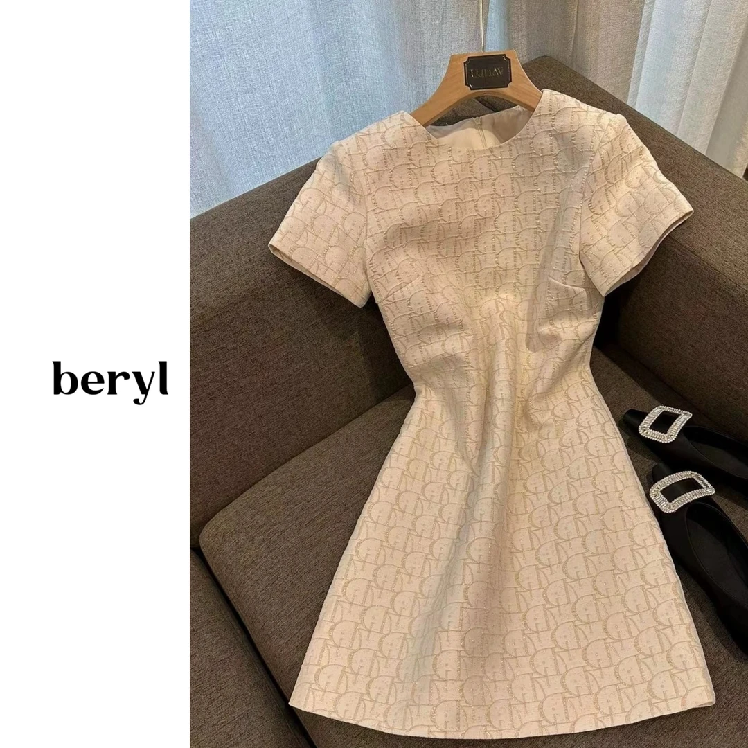 夏季新款法式小香风高级时尚名媛气质显瘦百搭女装连衣裙B520