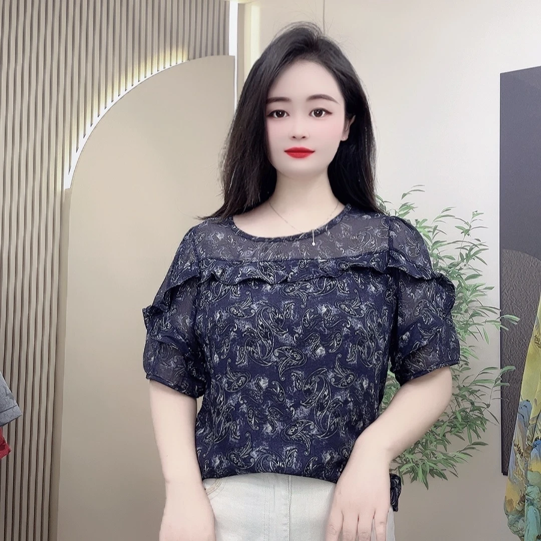 夏季新款气质复古中式宽松2025超时尚简约减龄衬衫女百搭休闲洋气