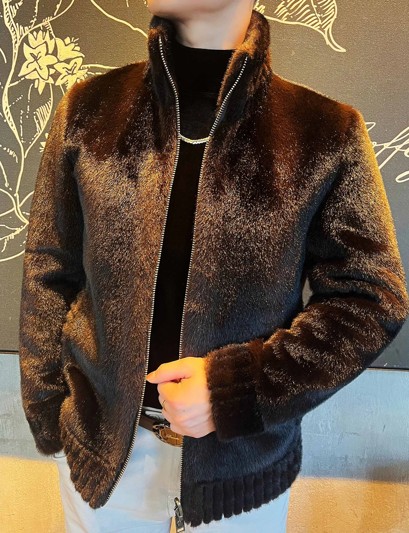 【好物推荐】海宁时尚休闲秋冬刺绣双面双穿保暖夹克外套 ZQ2024003