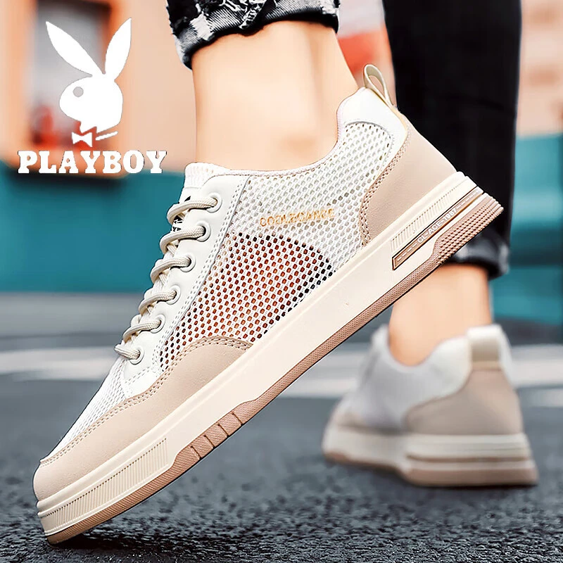 花花公子鞋子男鞋2025新款冬季透气时尚休闲网面鞋男士开车专用鞋