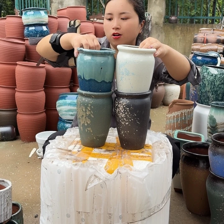 口12高18四个盆子。