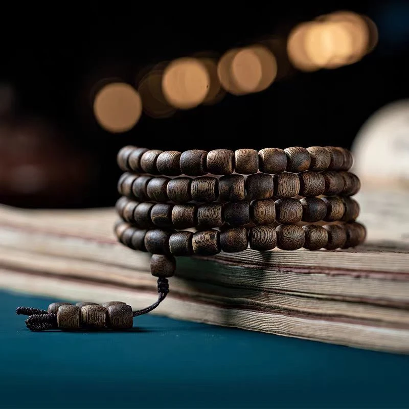 沉香木慈航 莺歌绿祺108老料